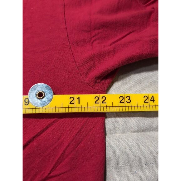 Fling Upside Down Heart Promo Men's Graphic Print Short Sleeve T-Shirt Red XL - Picture 6 of 10